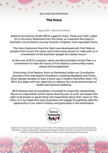 The Voice Position Statement