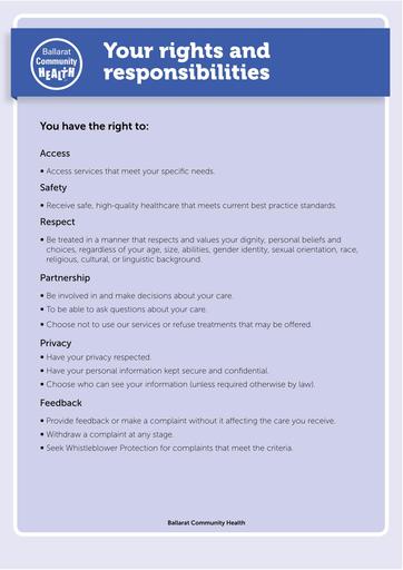 Your Rights and Responsibilities