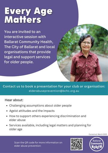 Every Age Matters A4 Flyer