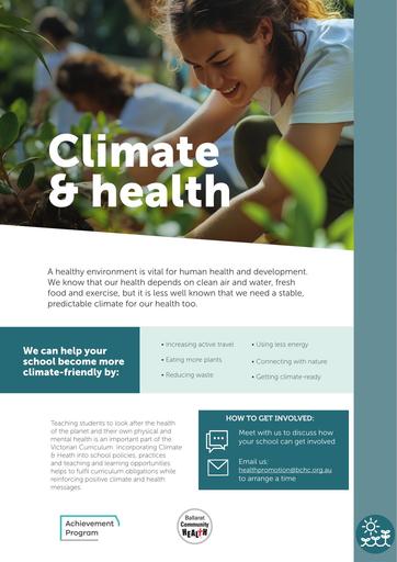 Health Promoting Schools Climate and Health A4 Flyer